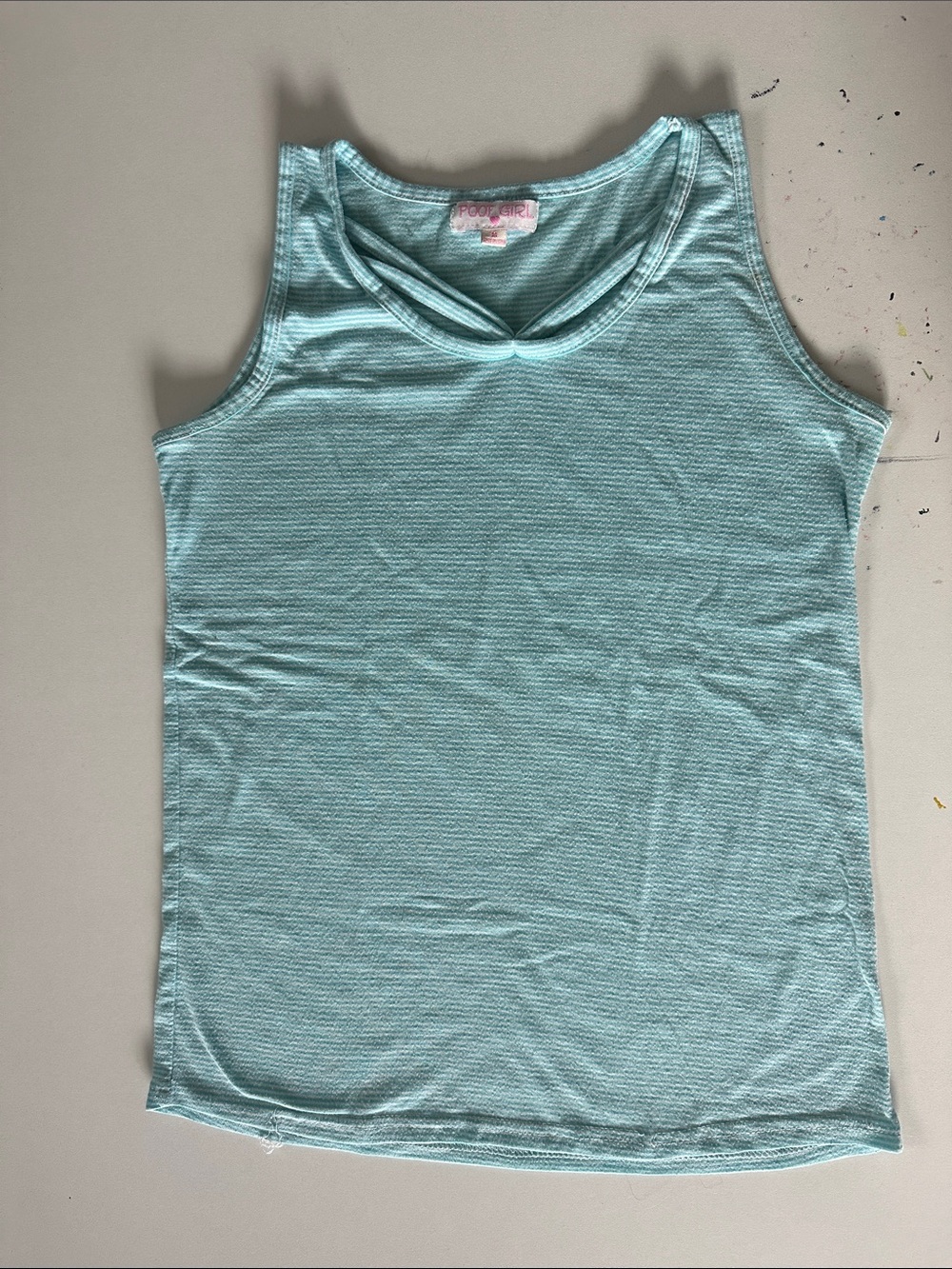 Light Blue Scoop Neck Tank Top - Casual Women's Top